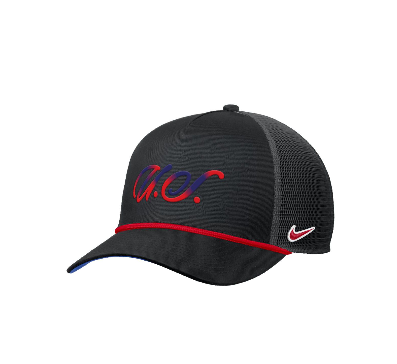 Nike Men's Black USMNT Rise Rope Trucker A-Frame Adjustable Hat