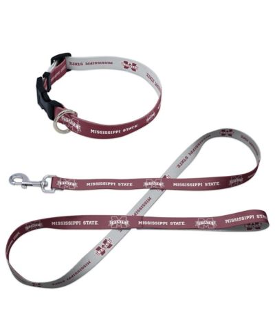 Wincraft Набор поводок и ошейник Mississippi State Bulldogs