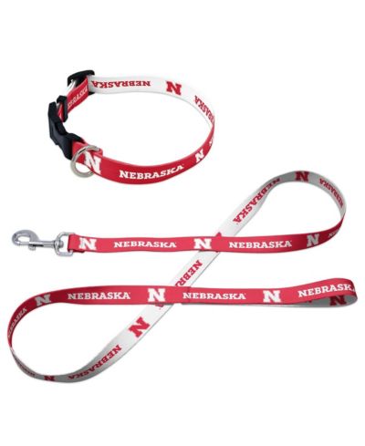 Комплект ошейник и поводок Wincraft Nebraska Huskers Pet Leash and Collar Set