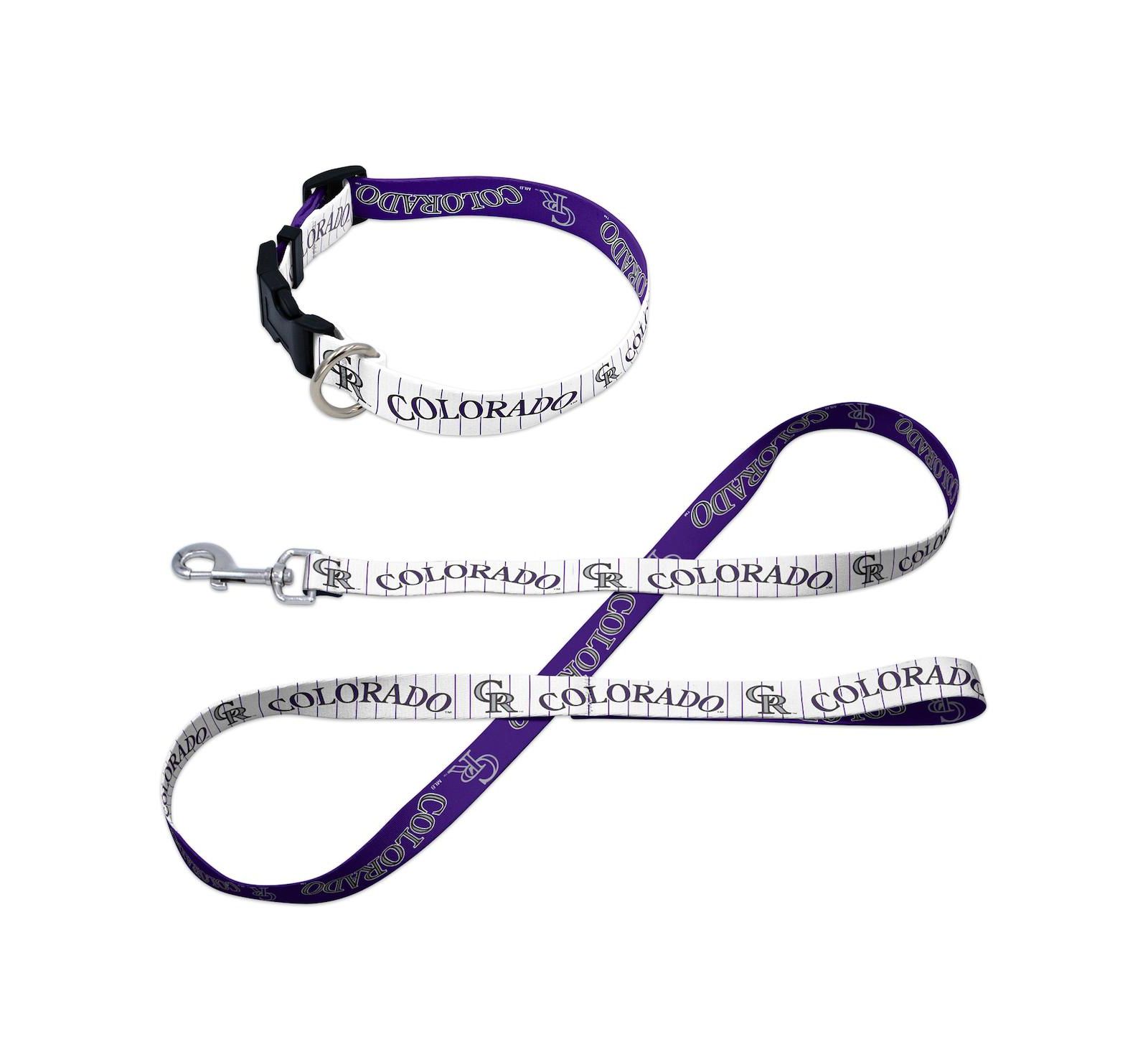 Wincraft Colorado Rockies Pet Leash and Collar Set