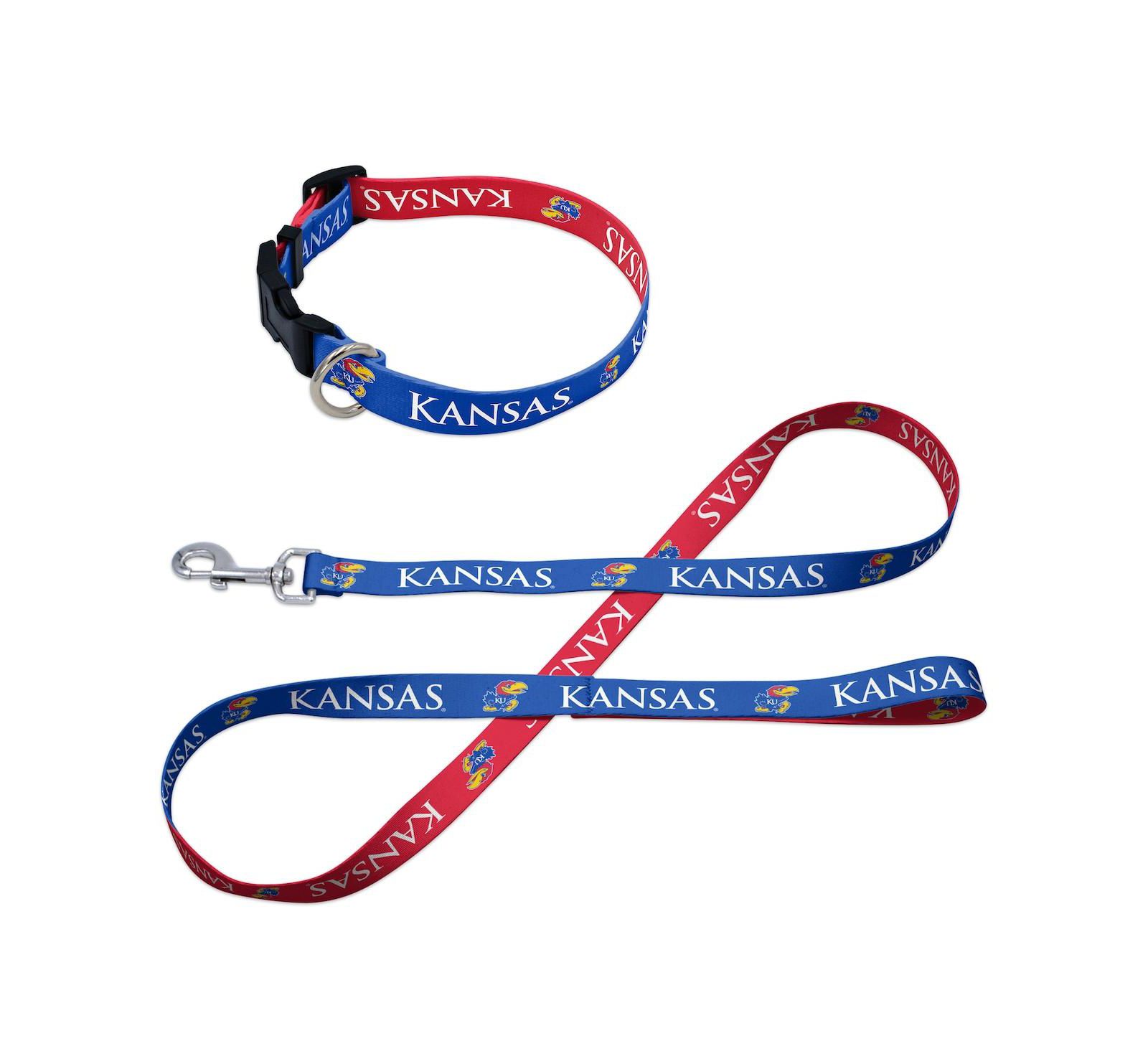Wincraft Kansas Jayhawks Pet Leash and Collar Set