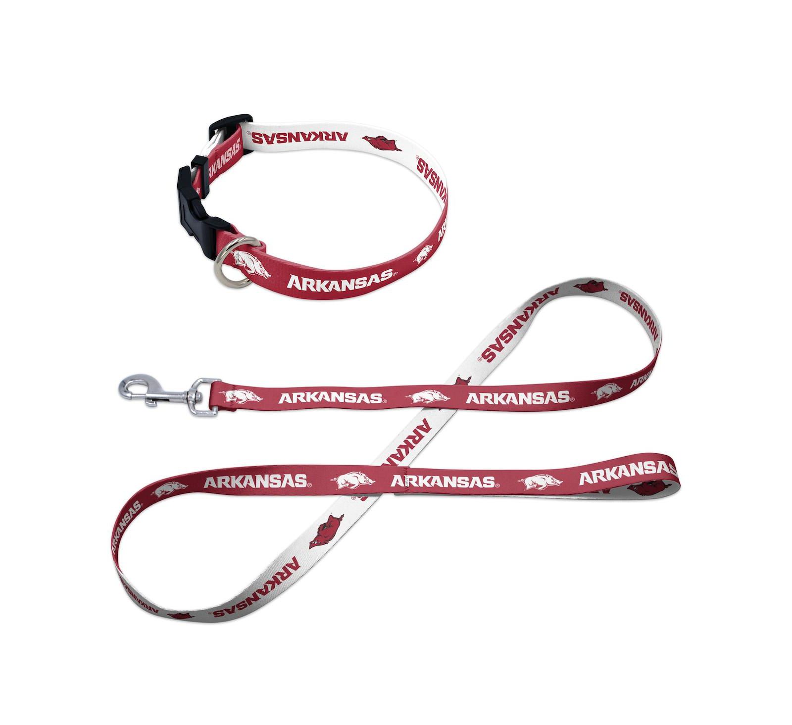 Wincraft Arkansas Razorbacks Pet Leash and Collar Set