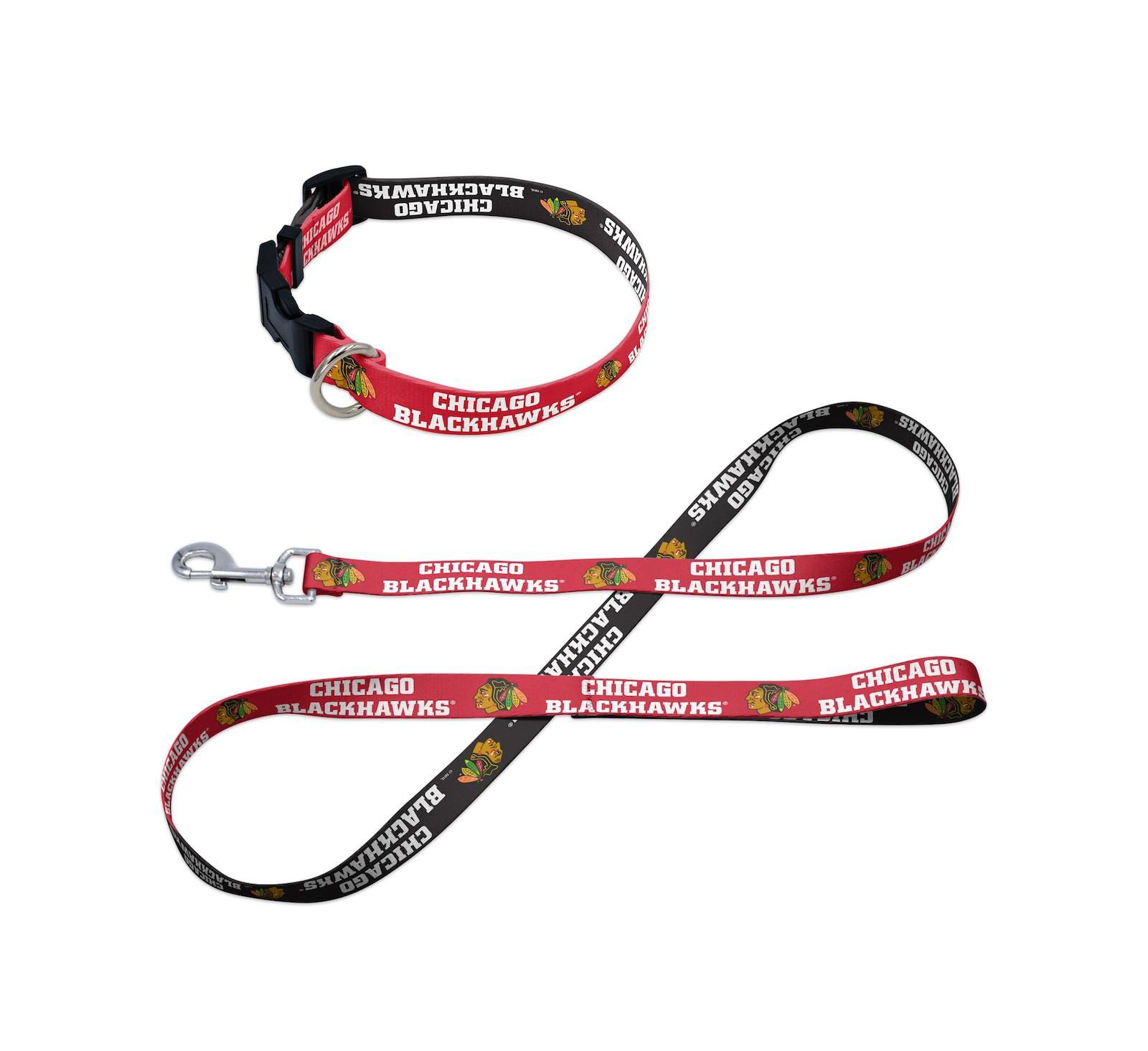 Wincraft Chicago Blackhawks Pet Leash and Collar Set