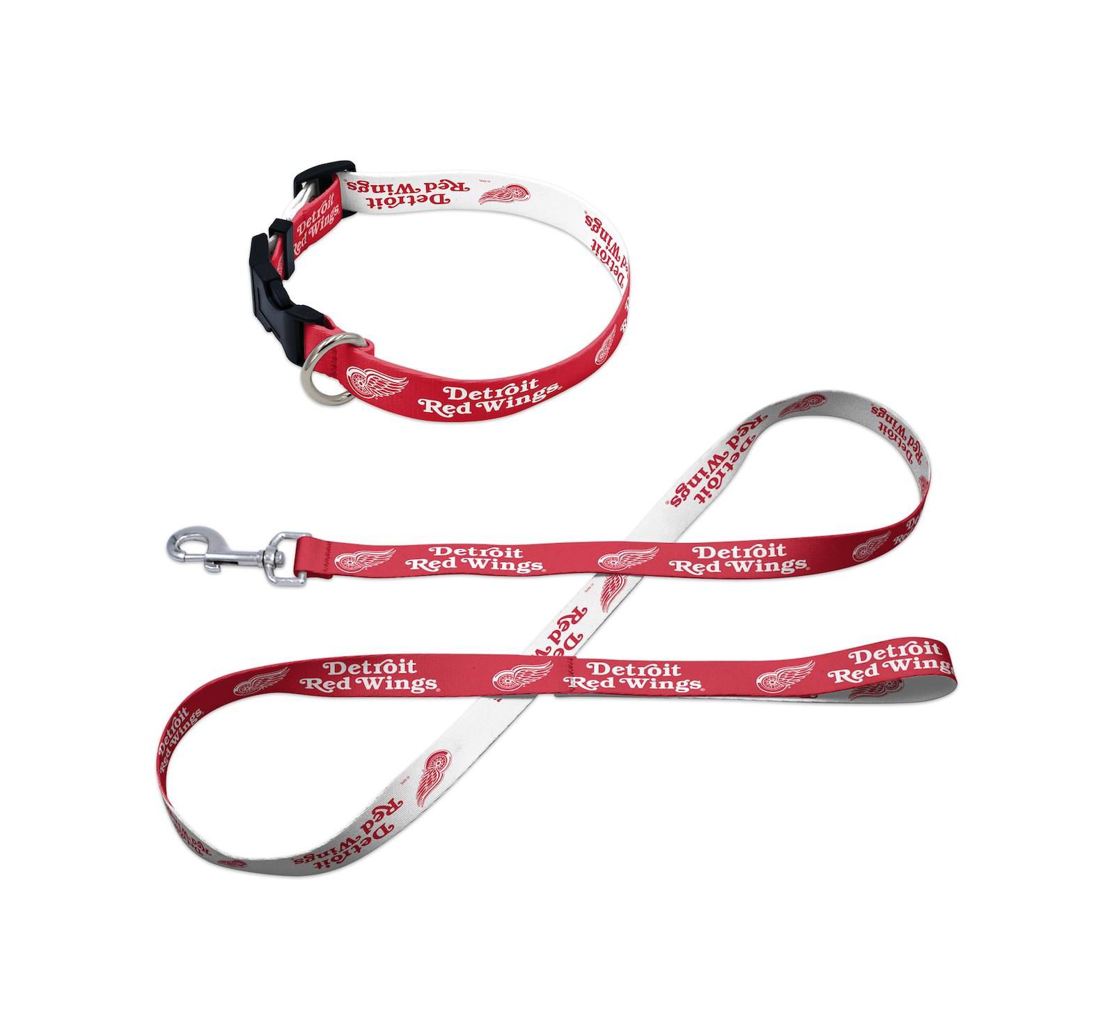 Wincraft Detroit Red Wings Pet Leash and Collar Set