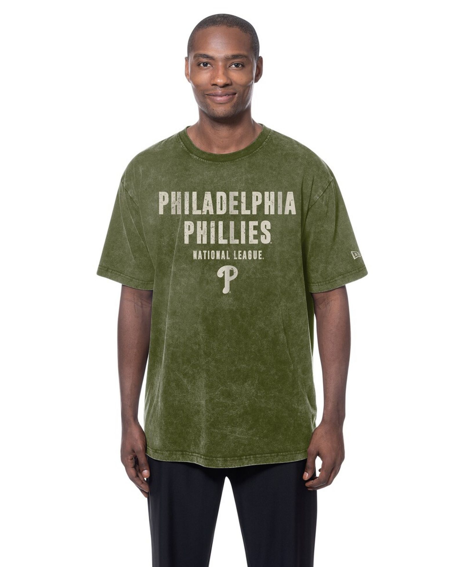 Мужская футболка New Era Olive Philadelphia Phillies 2026 Armed Forces Day