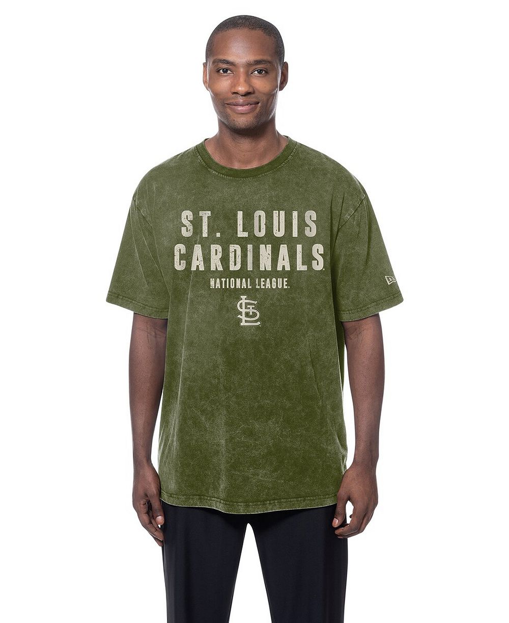 New Era Men's Olive St. Louis Cardinals 2026 Armed Forces Day T-Shirt
