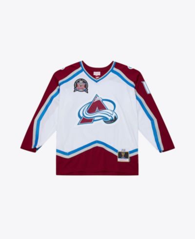 Мужская джерси Mitchell & Ness Joe Sakic White Colorado Avalanche 1995 Power Play