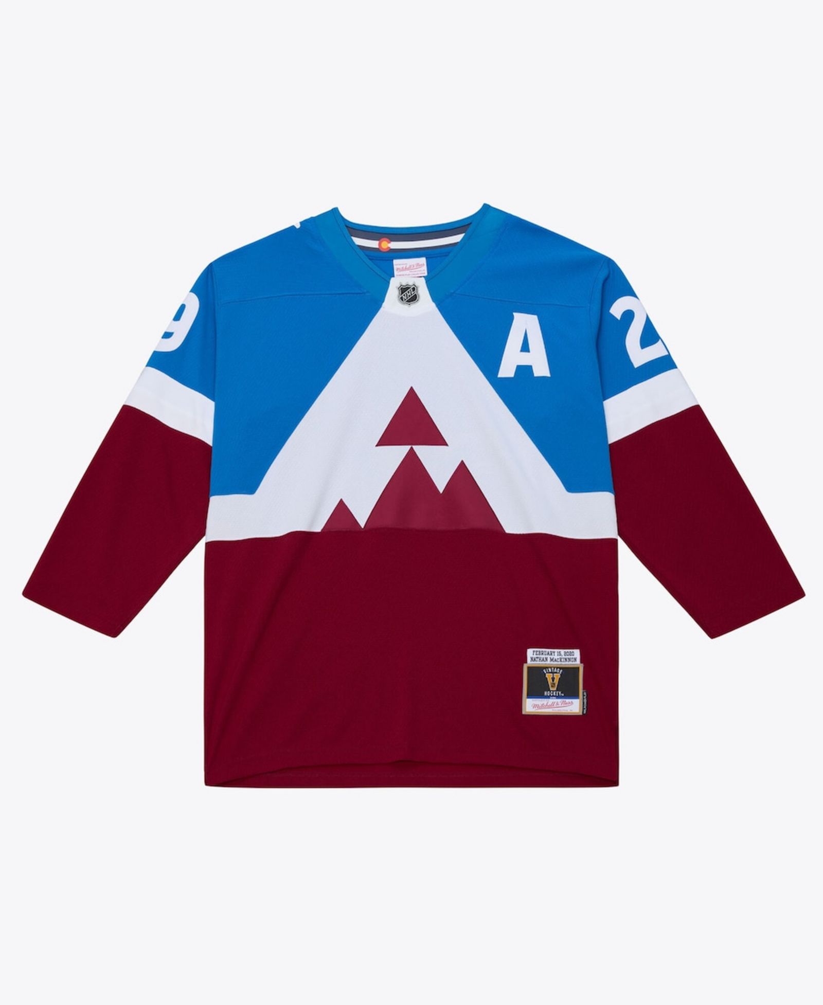 Мужская джерси Mitchell & Ness Blue Colorado Avalanche 2020 Power Play