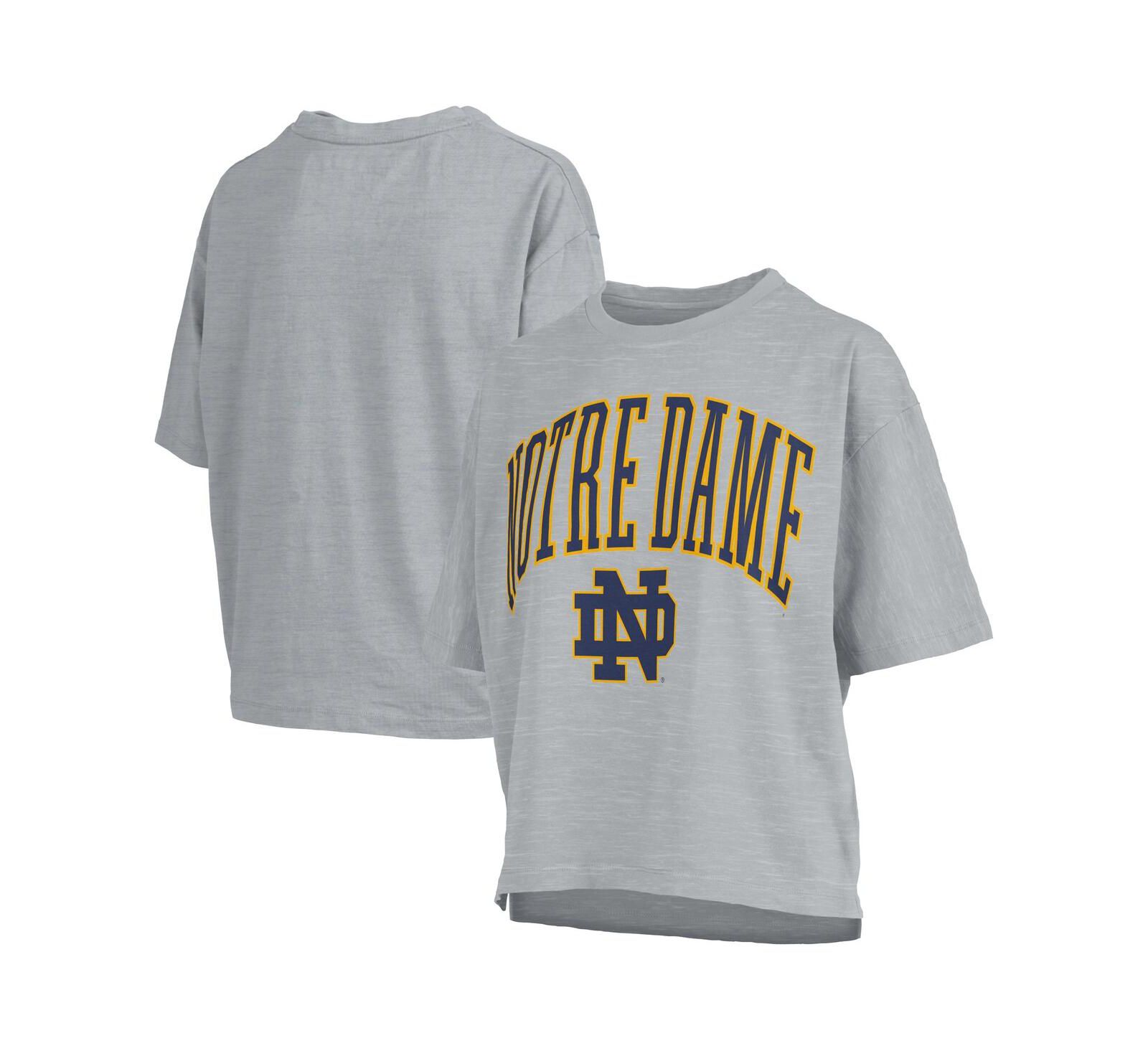 Pressbox Women's Gray Notre Dame Fighting Irish Nelson T-Shirt
