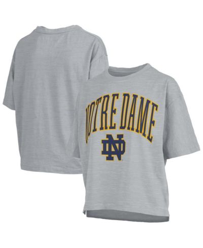 Pressbox женская серая футболка Notre Dame Fighting Irish Nelson