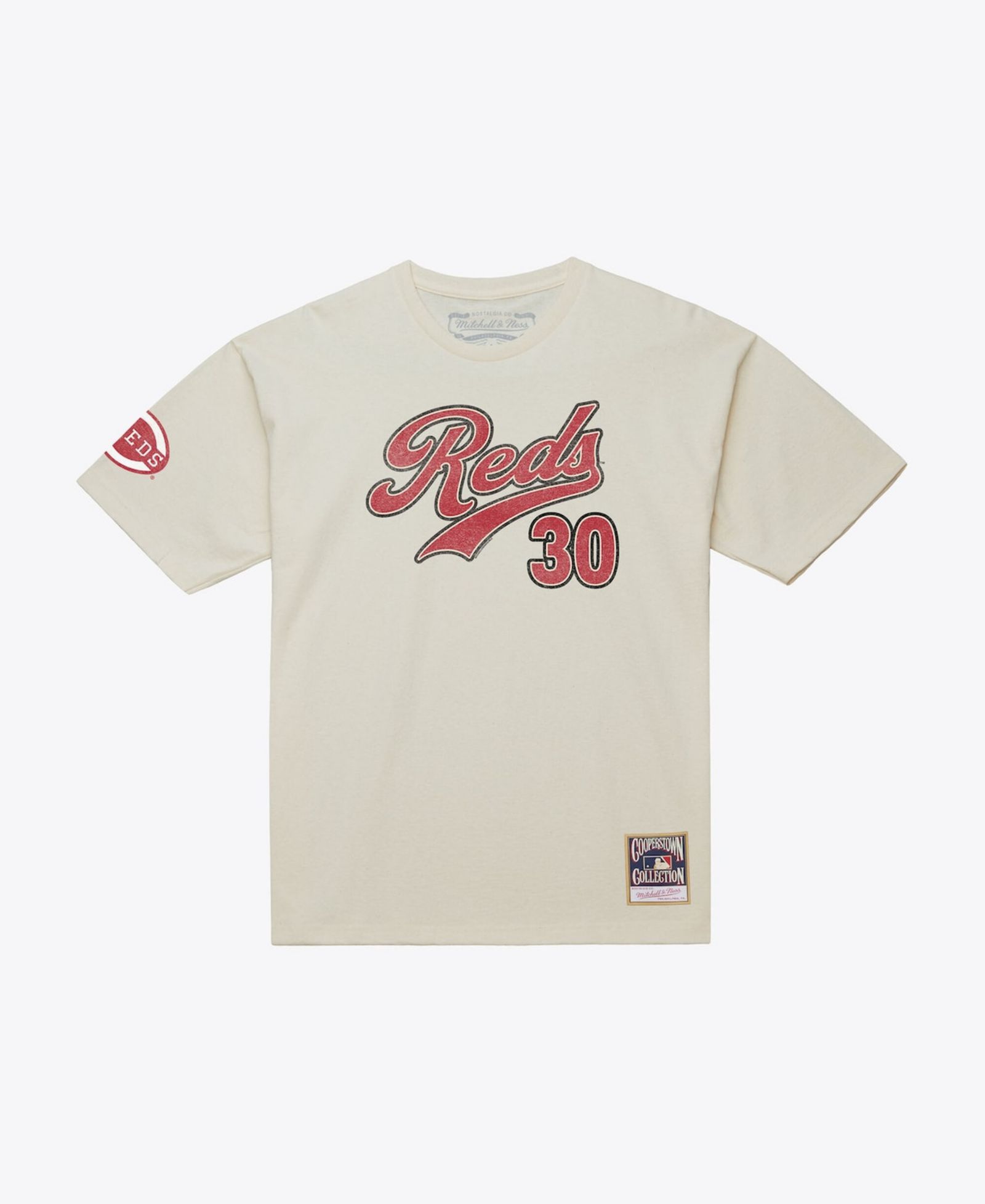 Мужская футболка Mitchell & Ness Ken Griffey Jr. Cincinnati Reds Cooperstown Collection, кремовая