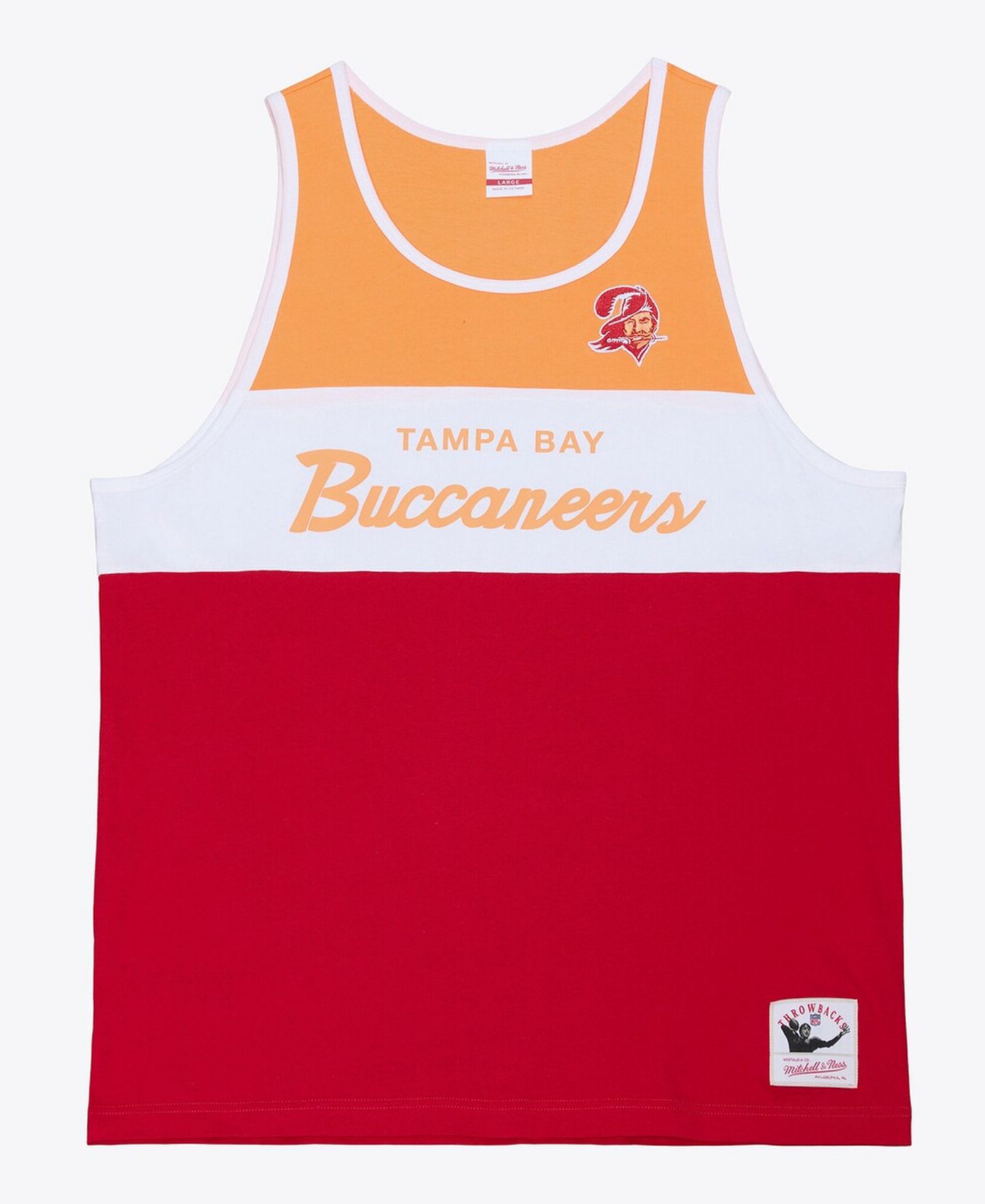 Мужской топ-майка Mitchell & Ness Tampa Bay Buccaneers Head Coach, красно-оранжевый