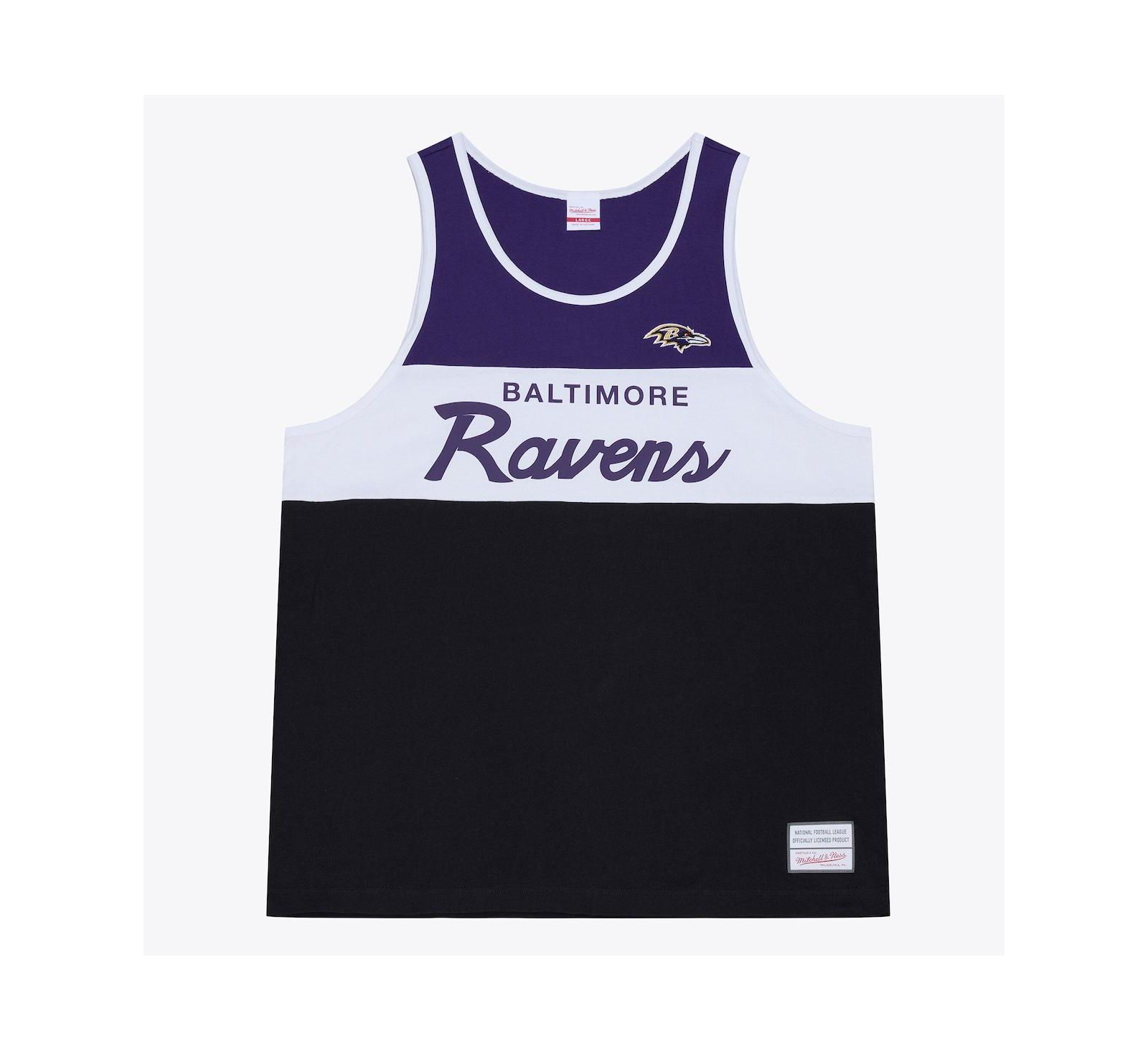 Мужской майка Mitchell & Ness Black/Purple Baltimore Ravens Head Coach