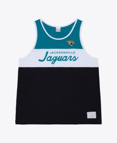 Мужская Mitchell & Ness Black/Teal Jacksonville Jaguars Head Coach Tank Top