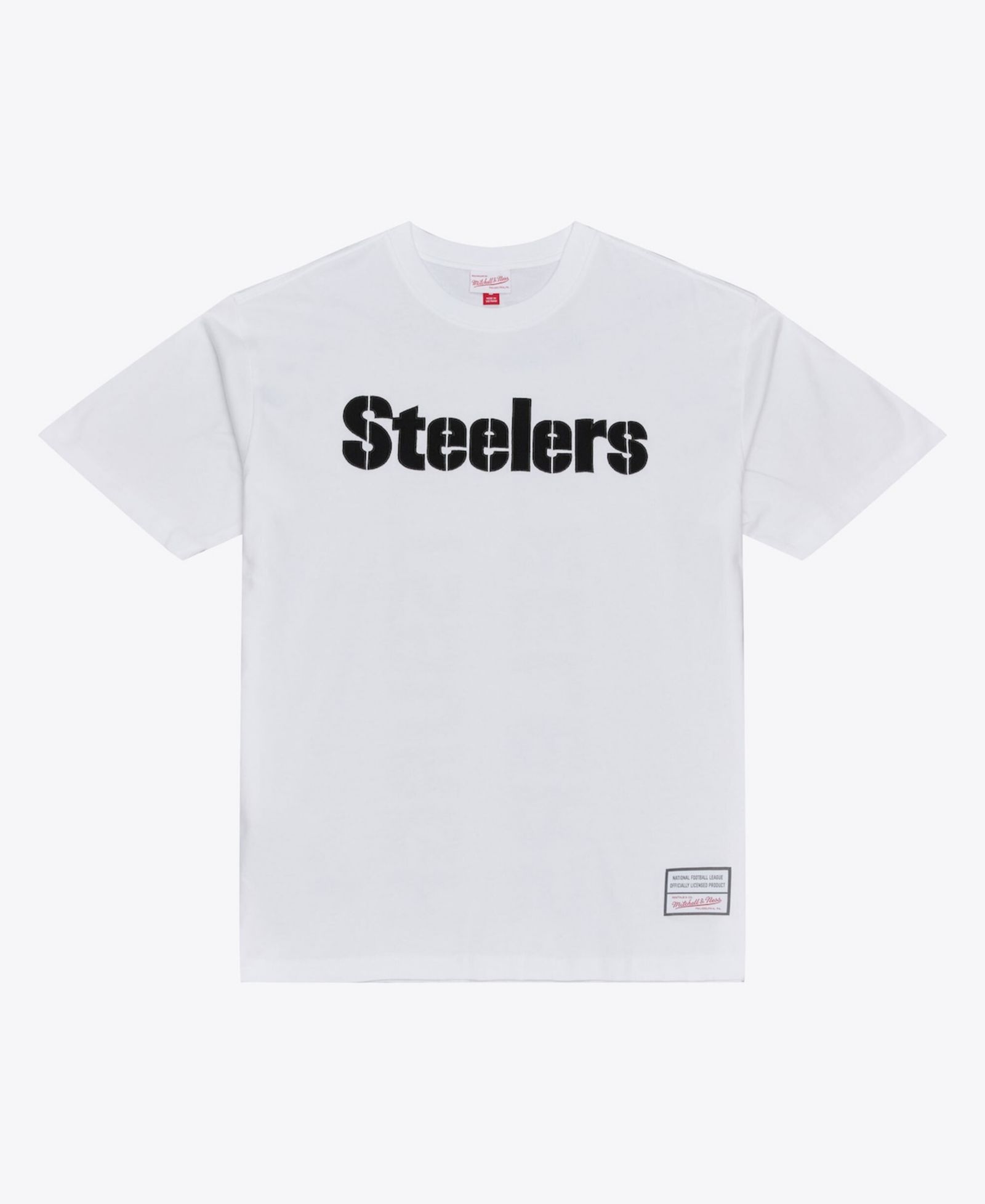 Mitchell & Ness Men's White Pittsburgh Steelers Monochrome T-Shirt