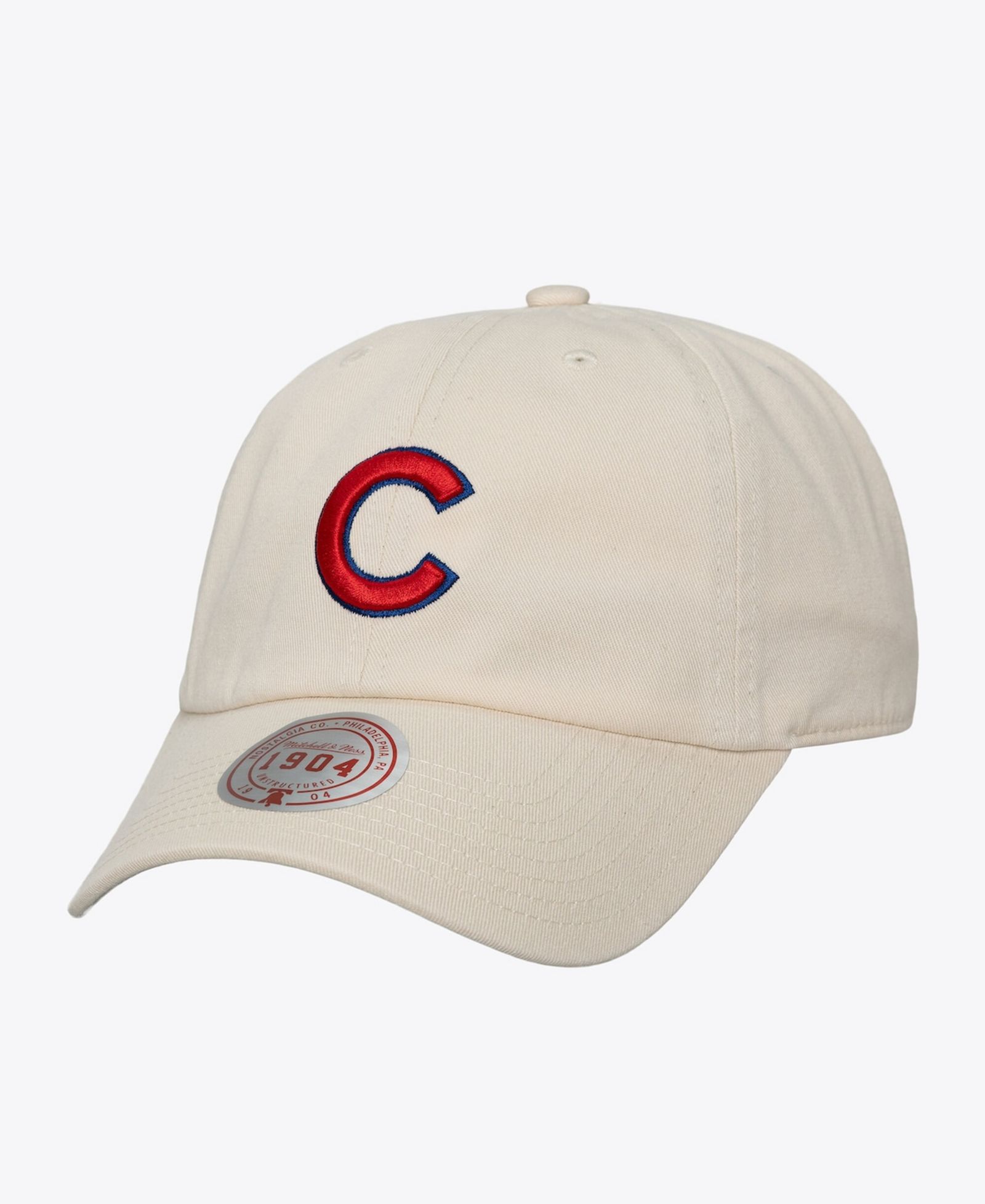 Кепка Mitchell & Ness Chicago Cubs Off-Season 1904, кремовая, Мужской и Женский