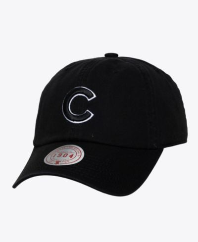 Регулируемая кепка Mitchell & Ness для мужчин и женщин Chicago Cubs 1904, черная-белая