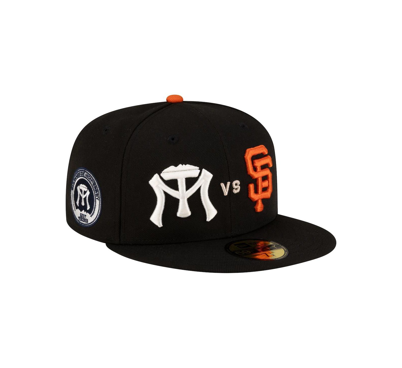 Мужская кепка New Era Black San Francisco Giants vs. Monterrey Sultanes 2026 Matchup 59FIFTY Fitted Hat