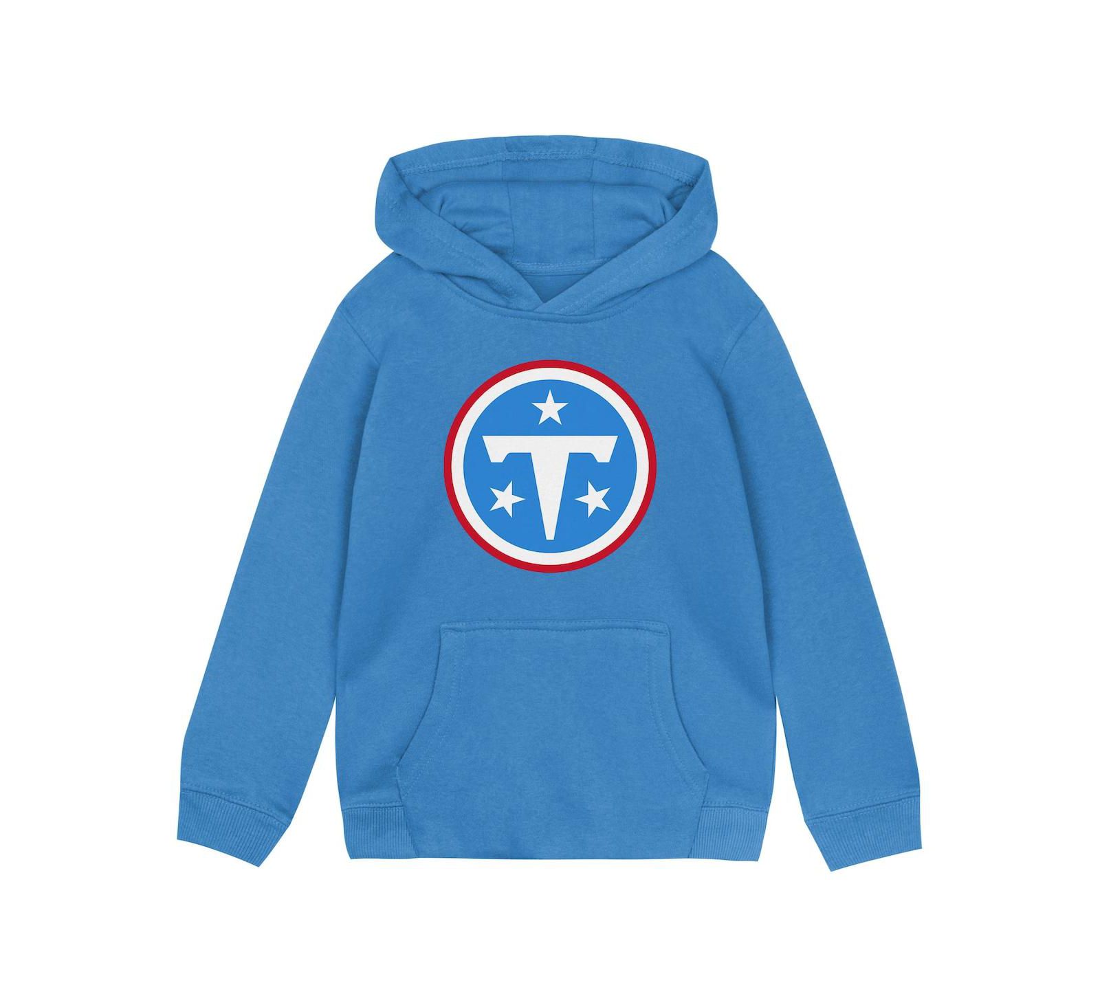 Детское флисовое худи Outerstuff Light Blue Tennessee Titans Primary Logo
