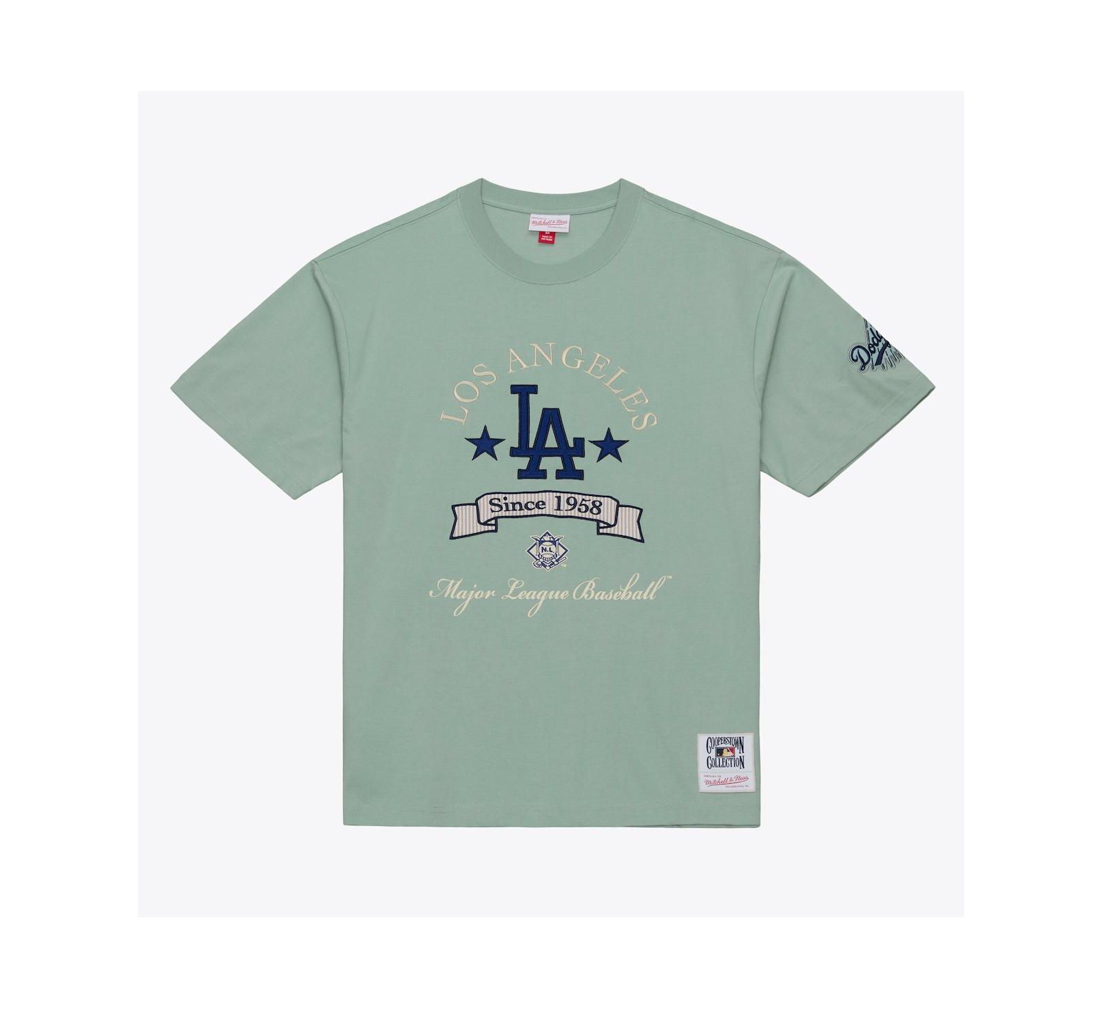 Мужская футболка Mitchell & Ness Green Los Angeles Dodgers Yacht Rock