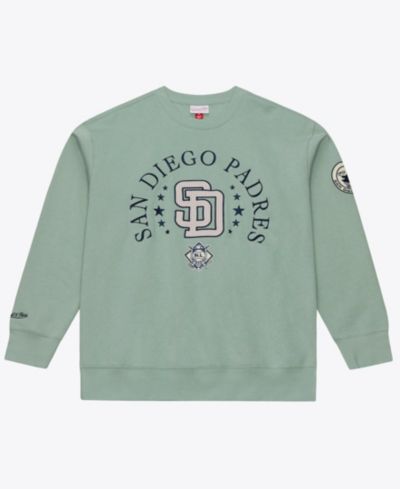 Мужское флисовое худи Mitchell & Ness San Diego Padres Yacht Rock, зеленый цвет