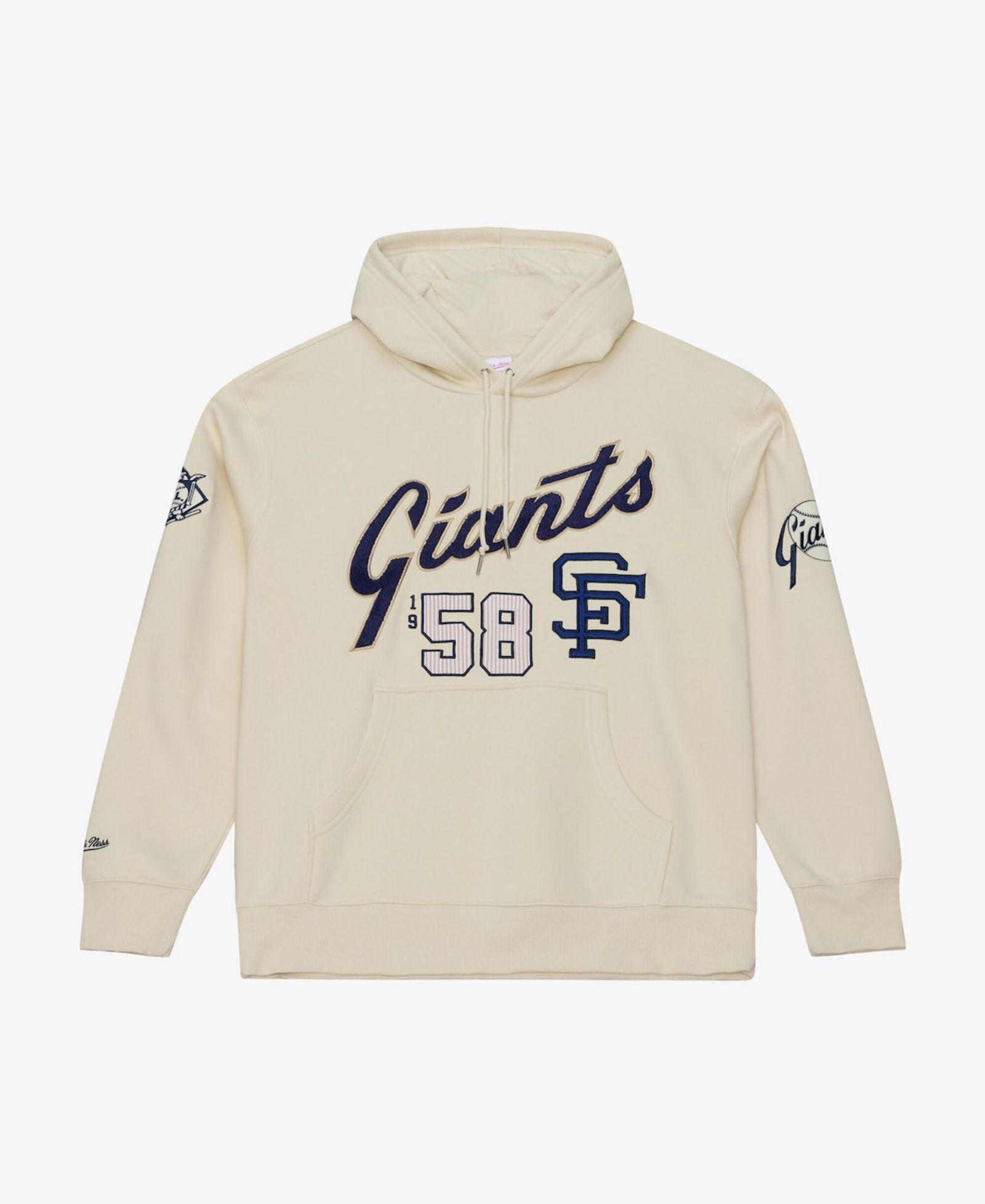 Mitchell & Ness Мужская флисовая толстовка San Francisco Giants Yacht Rock Cream