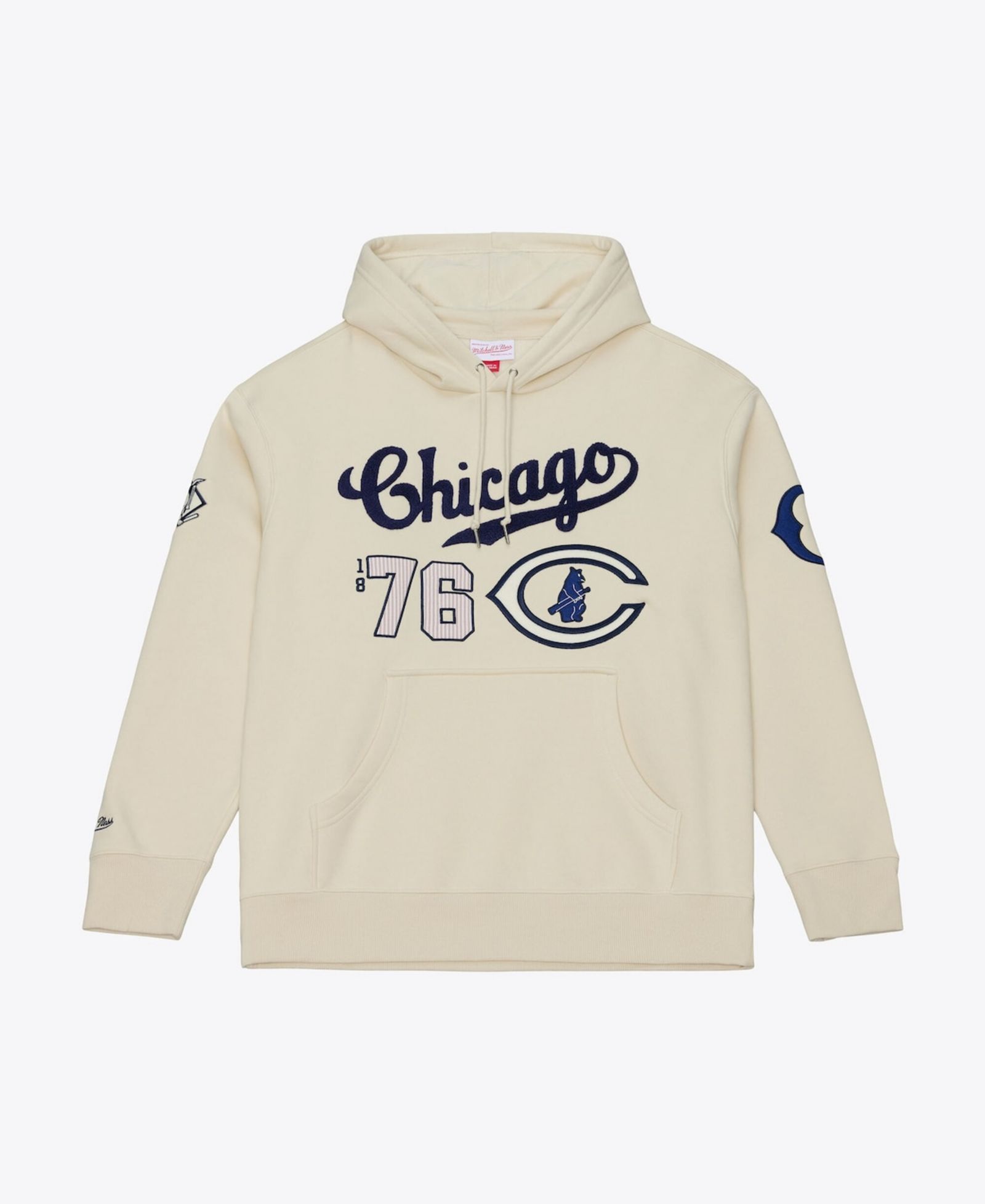 Мужское флисовое худи Mitchell & Ness Chicago Cubs Yacht Rock, цвет крем