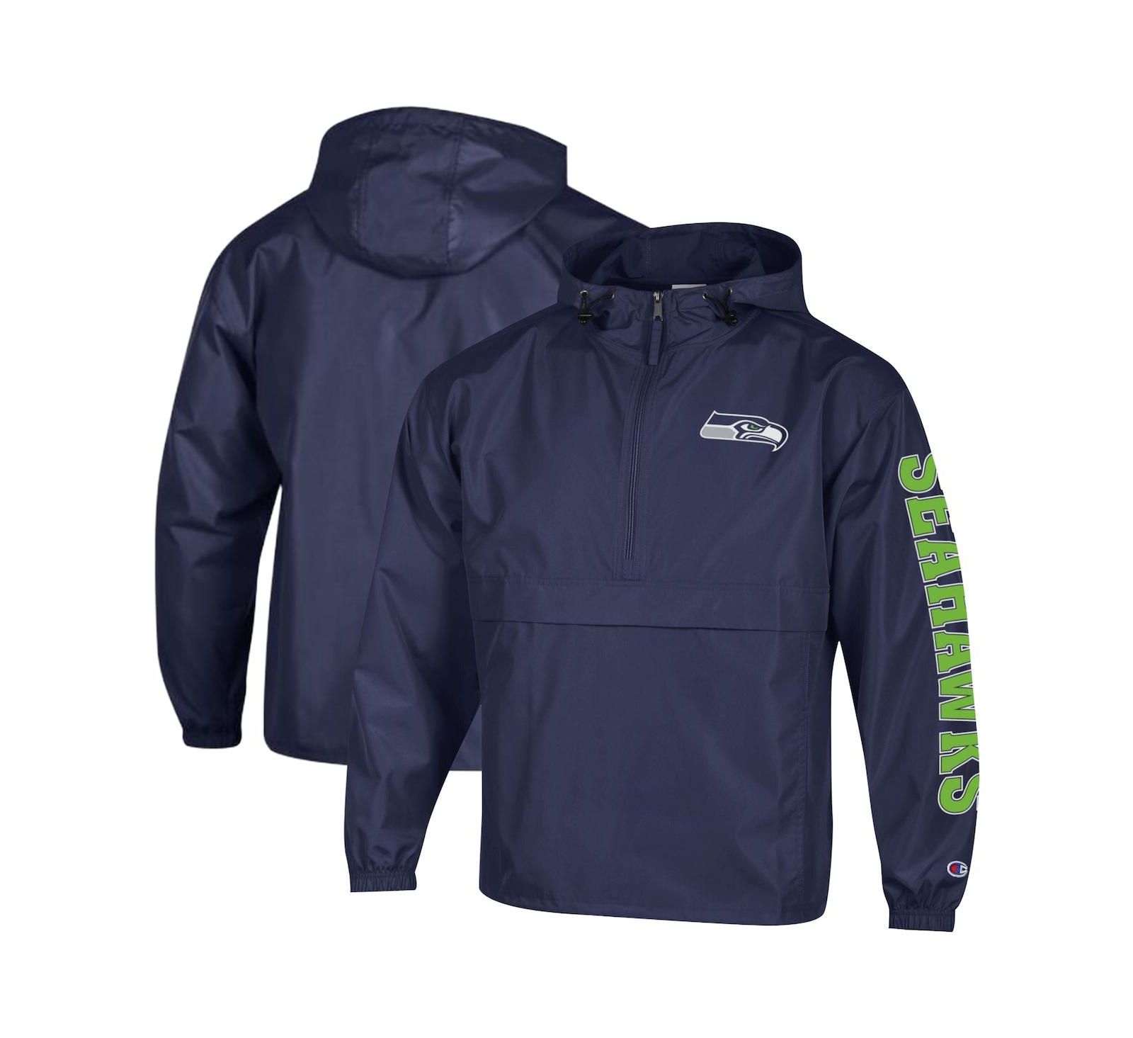 Champion Мужская ветровка Seattle Seahawks с капюшоном