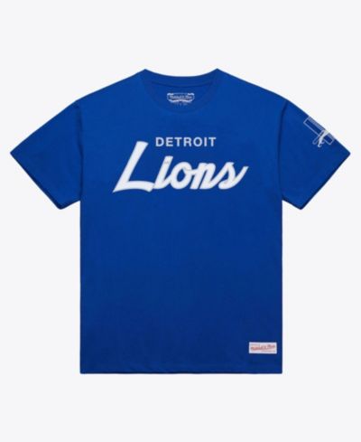 Mitchell & Ness Мужская футболка Detroit Lions Head Coach Classic, синяя