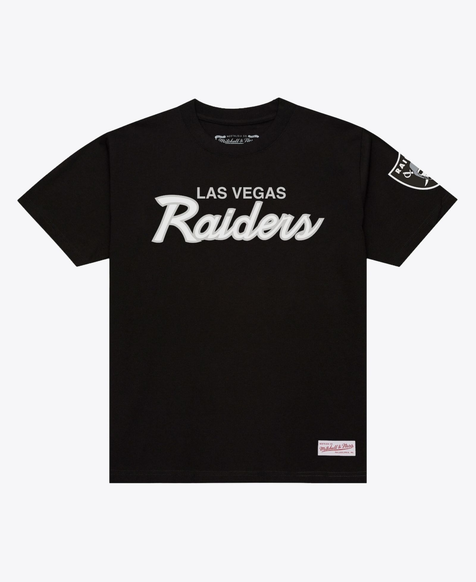 Мужская классическая футболка Mitchell & Ness Black Las Vegas Raiders Head Coach
