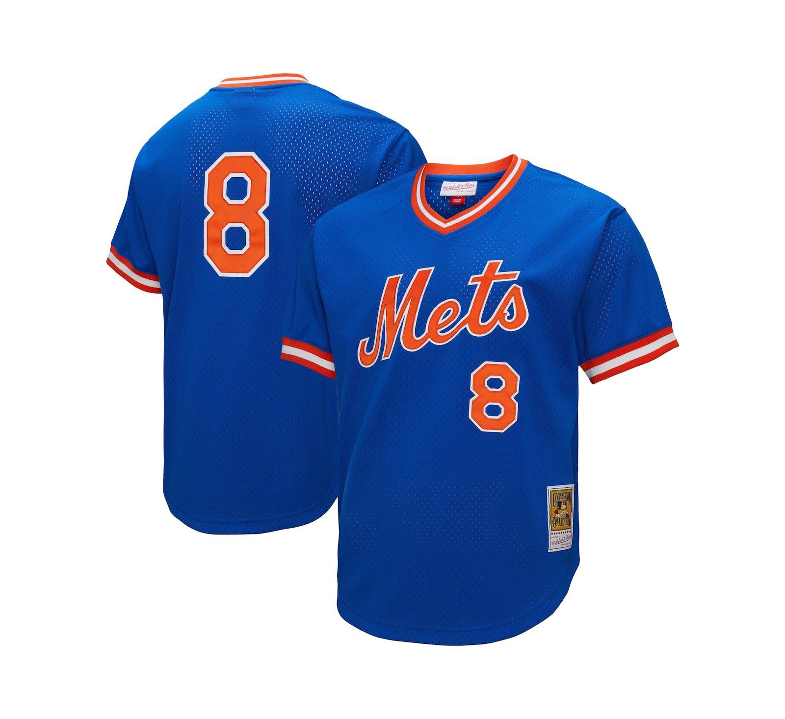 Мужская джерси Mitchell & Ness Gary Carter Royal New York Mets Big & Tall Cooperstown Collection Mesh Batting Practice