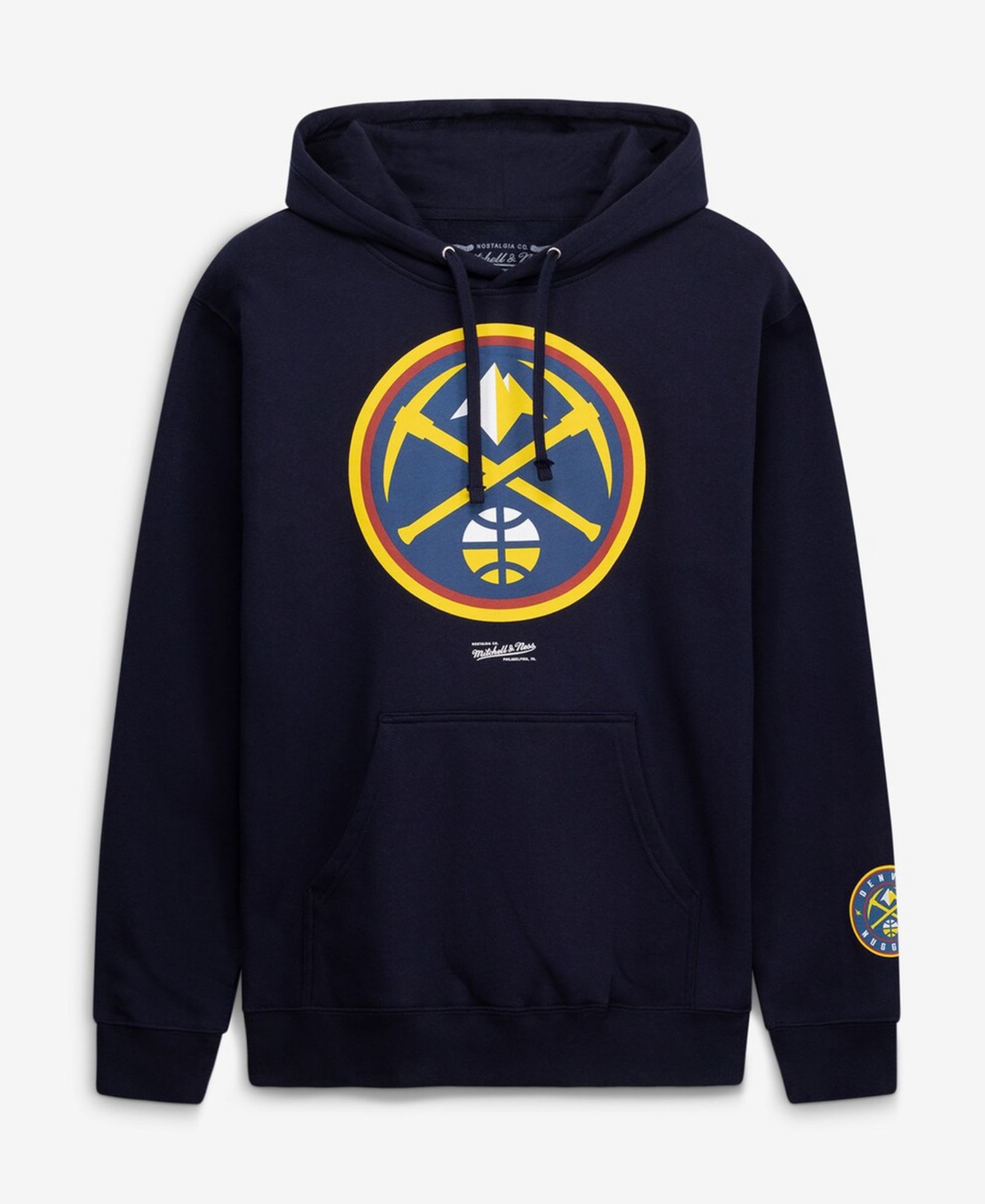 Mitchell & Ness Мужское худи fleece Denver Nuggets, темно-синий