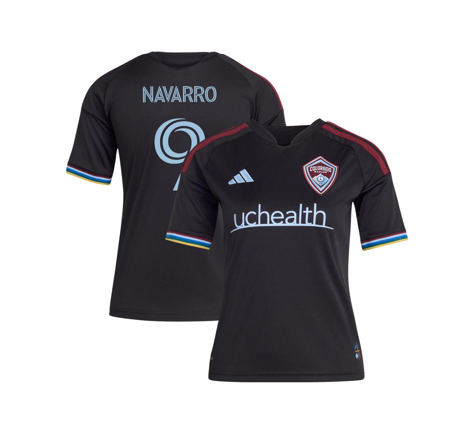 Детская джерси Adidas Rafael Navarro Black Colorado Rapids 2026