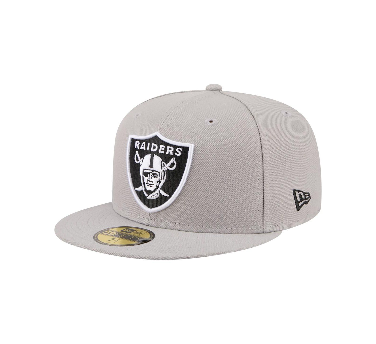 New Era Men's Gray Las Vegas Raiders 59FIFTY Fitted Hat