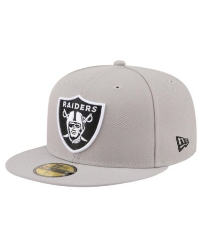 Мужская кепка New Era 59FIFTY Las Vegas Raiders серая