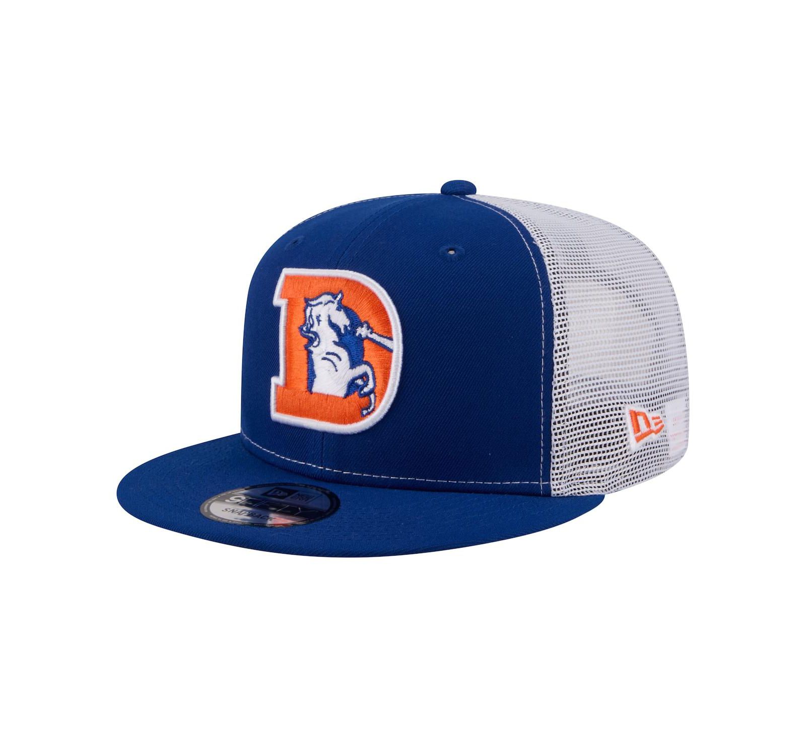 New Era Мужской Royal Denver Broncos Core Team 9FIFTY Trucker Snapback Hat