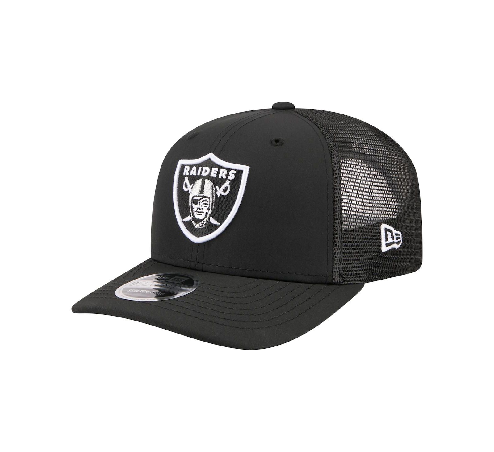 New Era Men's Black Las Vegas Raiders 9SEVENTY Trucker Adjustable Hat