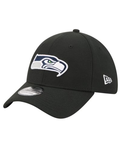 Мужская кепка New Era Black Seattle Seahawks Core Team 39THIRTY Flex