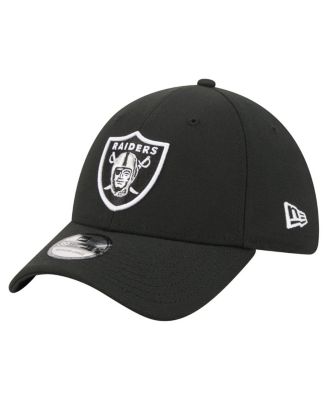 New Era Men's Black Las Vegas Raiders Core Team 39THIRTY Flex Hat