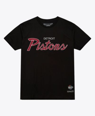 Мужская винтажная футболка Mitchell & Ness Black Detroit Pistons Wordmark