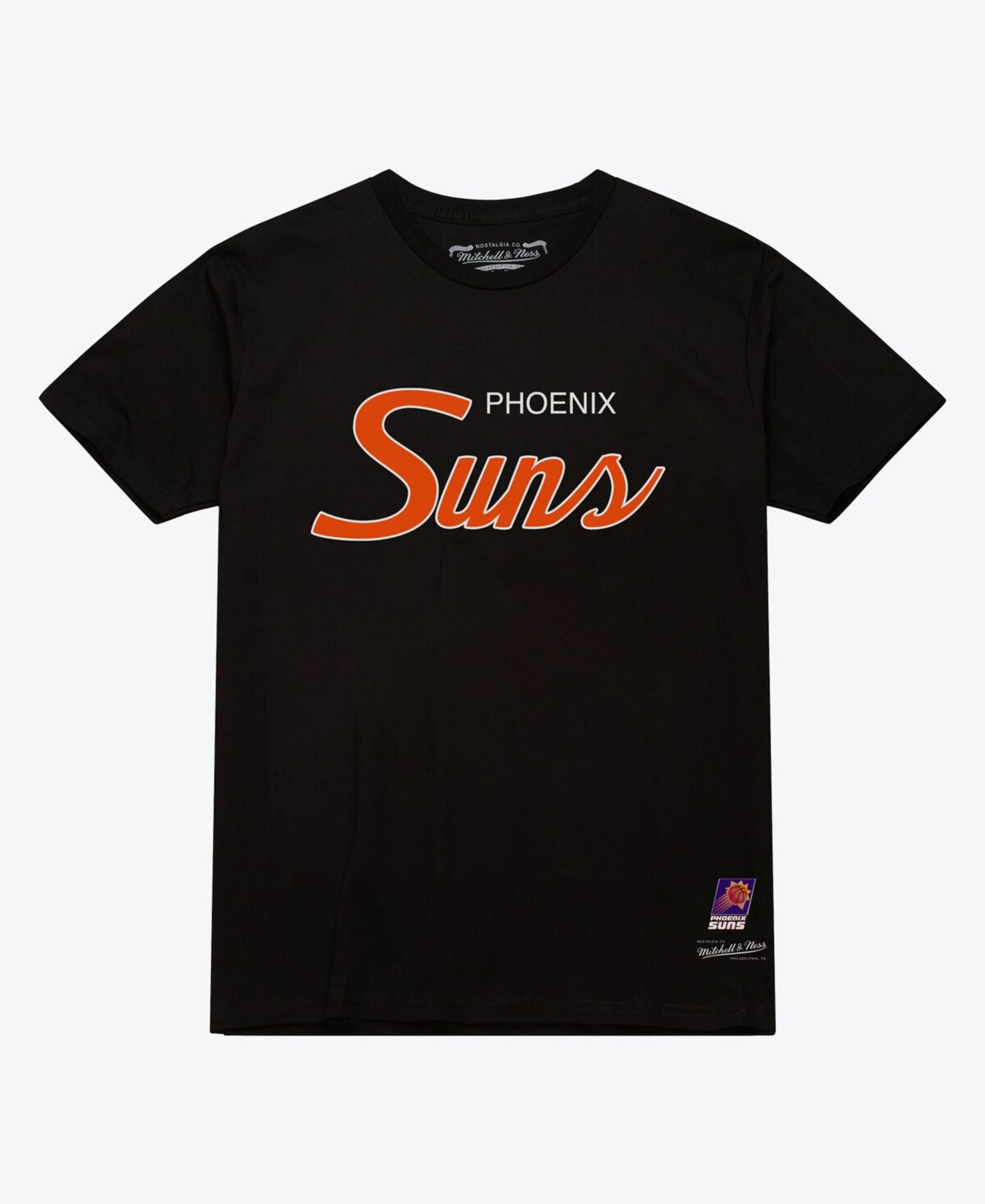 Мужская винтажная футболка Mitchell & Ness Black Phoenix Suns Wordmark