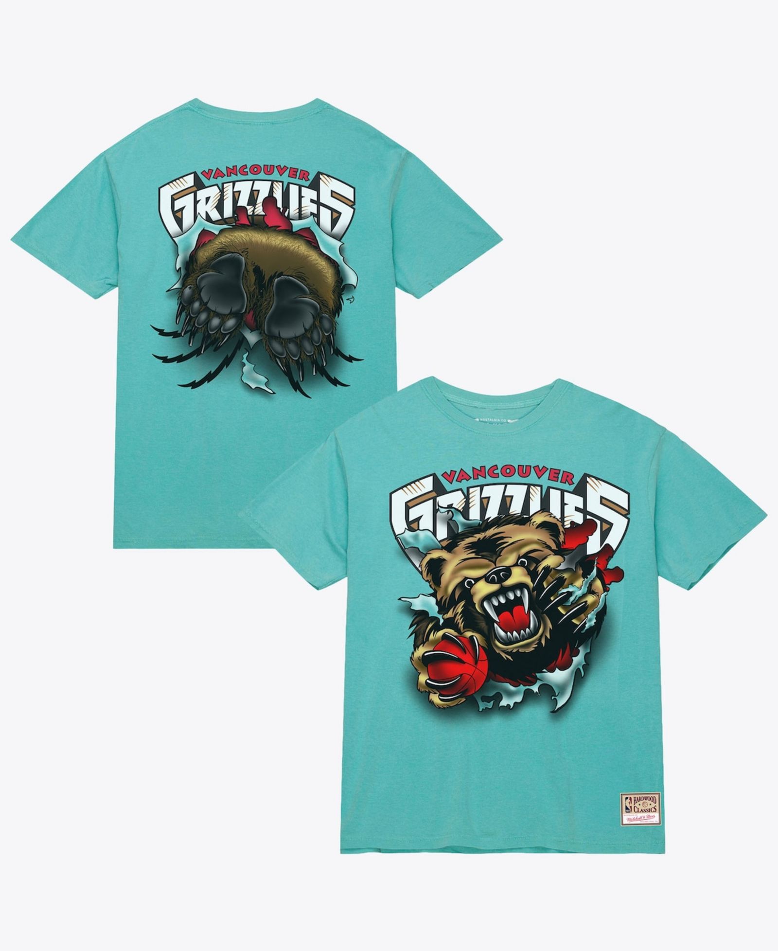 Мужская футболка Mitchell & Ness Vancouver Grizzlies Breakthrough бирюзового цвета