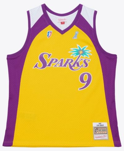 Mitchell & Ness джерси Swingman Lisa Leslie Лос-Анджелес Спёркс золотого цвета для мужчин и женщин