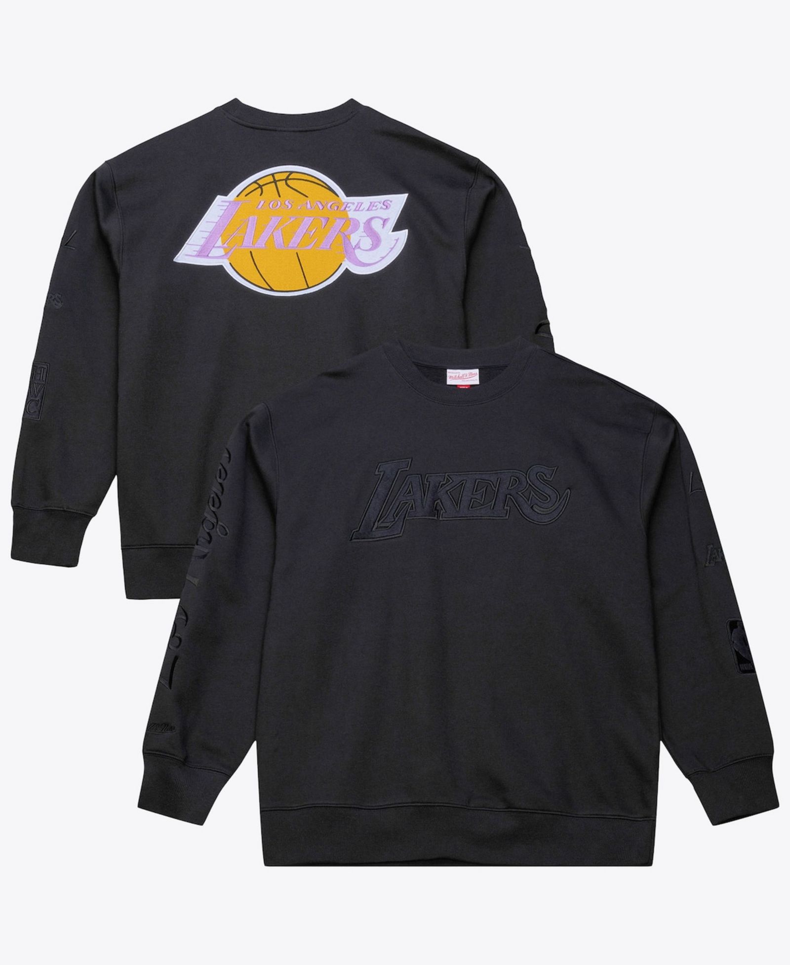 Mitchell & Ness Мужская флисовая толстовка Los Angeles Lakers Phantom, черная
