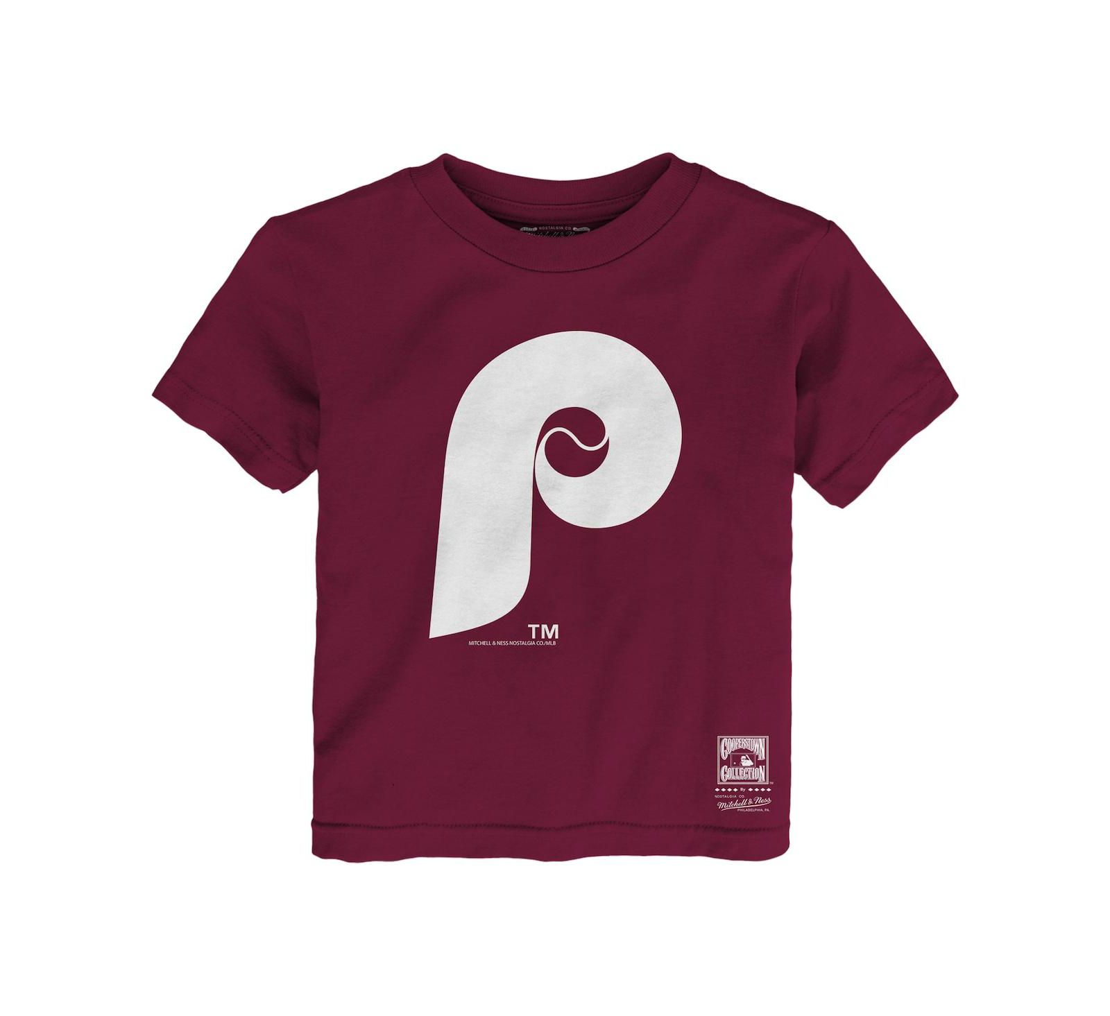 Mitchell & Ness Детская футболка Philadelphia Phillies Retro Logo Burgundy