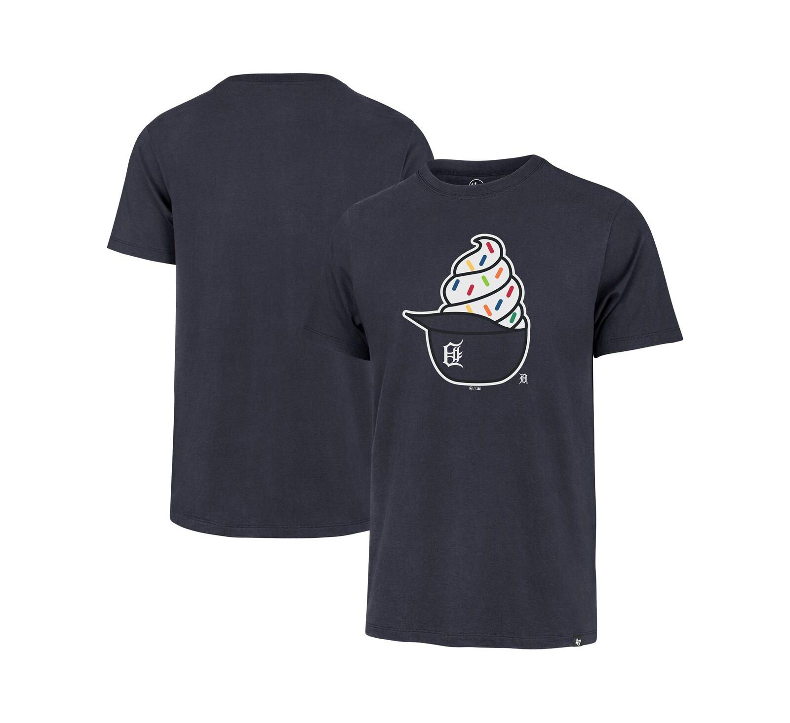 Мужская футболка '47 Brand Navy Detroit Tigers Ice Cream Helmet Franklin T-Shirt