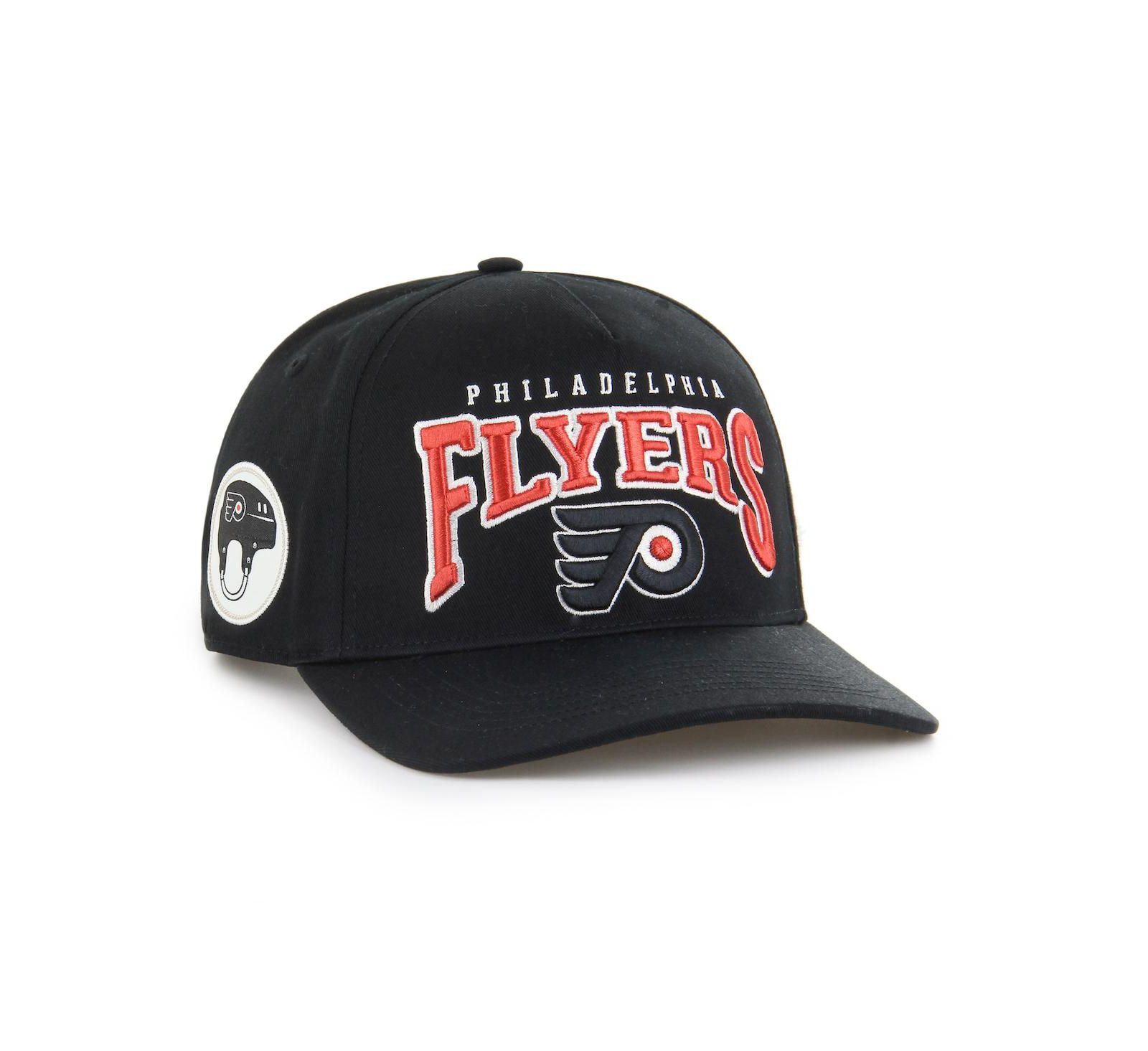 '47 Brand Мужская регулируемая кепка Philadelphia Flyers Hard Hat Arch Hitch, Black