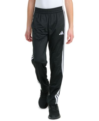 adidas Boys' 8-20 Elastic Waistband Essential 3-Stripe Straight Leg Pants