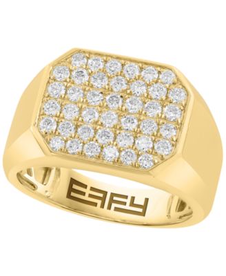 Кольцо EFFY Collection Lab-Grown Diamond 14k Gold Plating over Sterling Silver