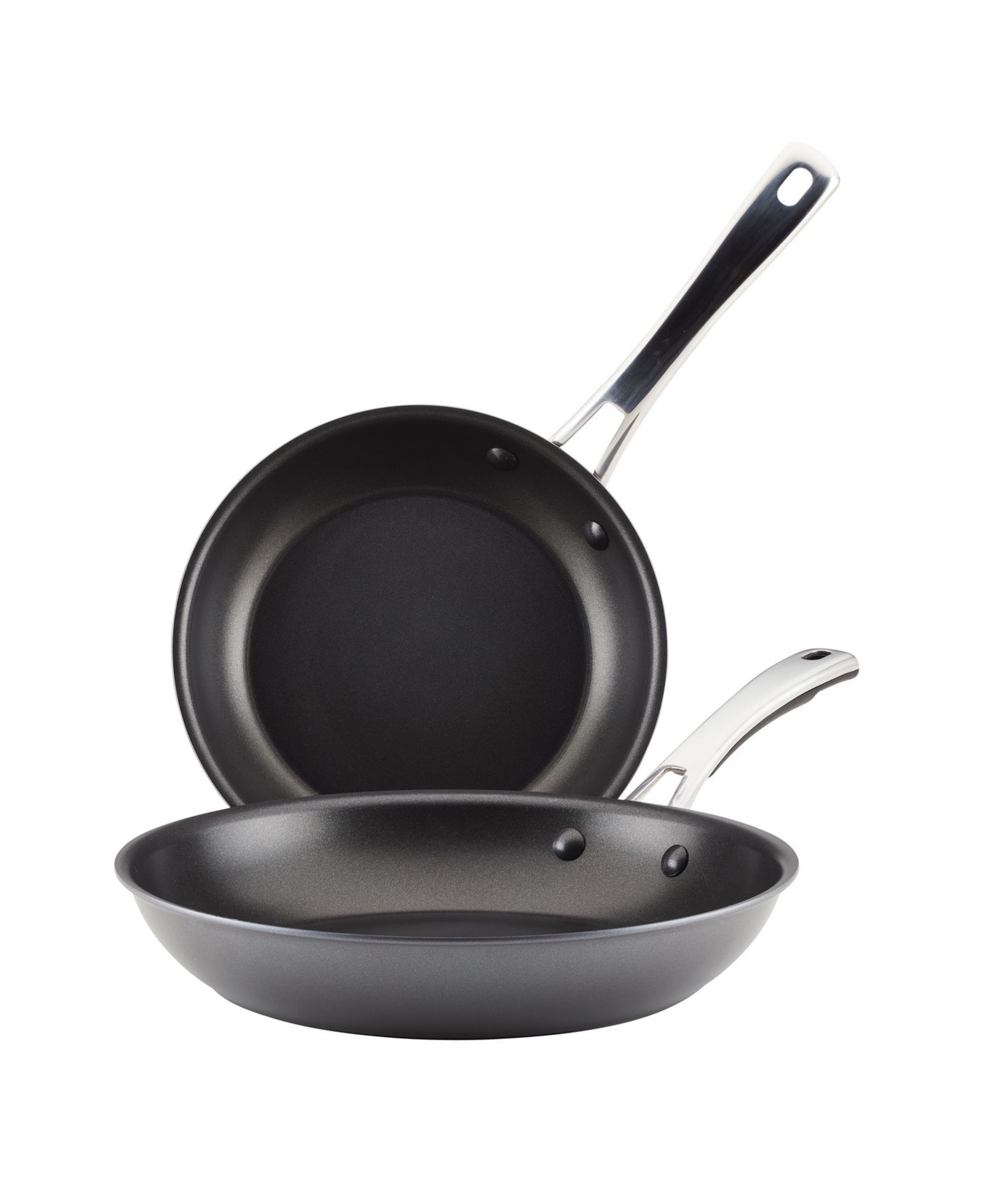 Rachael Ray Cook + Create Hard Anodized Nonstick Frying Pan Set, 2 Piece